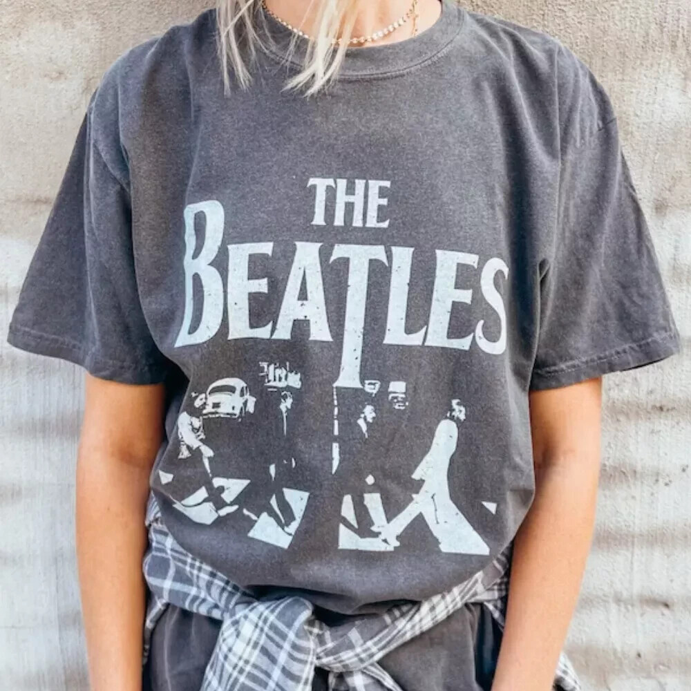 The Beatles Vintage Retro Old School Band Cotton Tee Unisex T-Shirt S-5XL