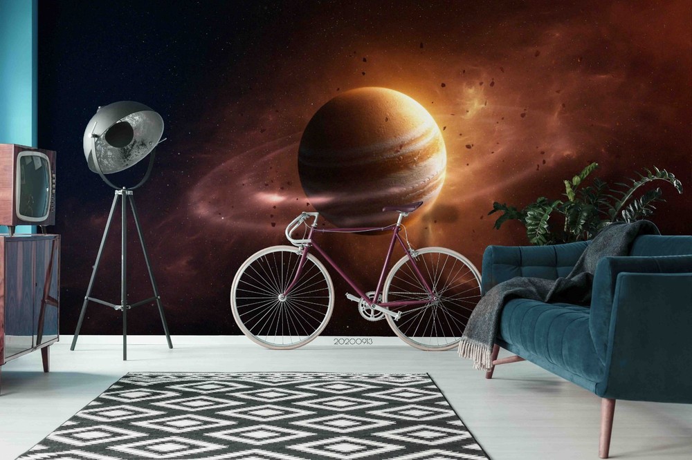 3D Space Planet Jupiter Close-up Wall Murals Wallpaper Murals Wall Sticker