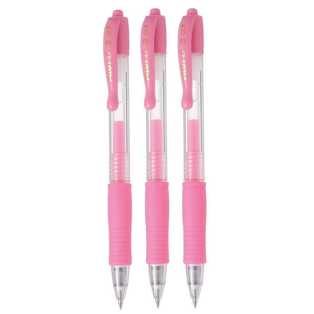PILOT G2 Retractable Pastel Gel Ink Rollerball Pens, Fine Point 0.7mm, Pink, ...