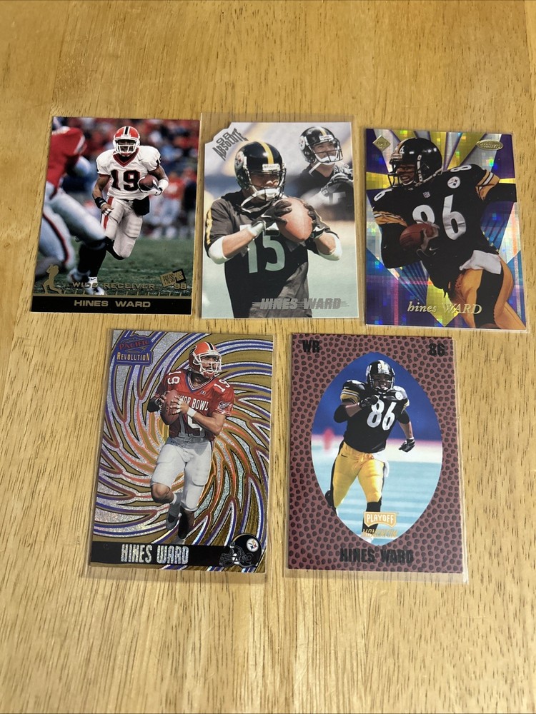 Hines Ward Steelers 1998 Rookie Lot Of 5 Different Cards Inserts +++