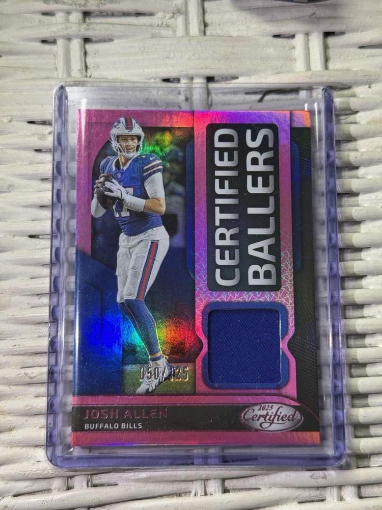 Josh Allen Patch 2025 Panini Certified Ballers /125