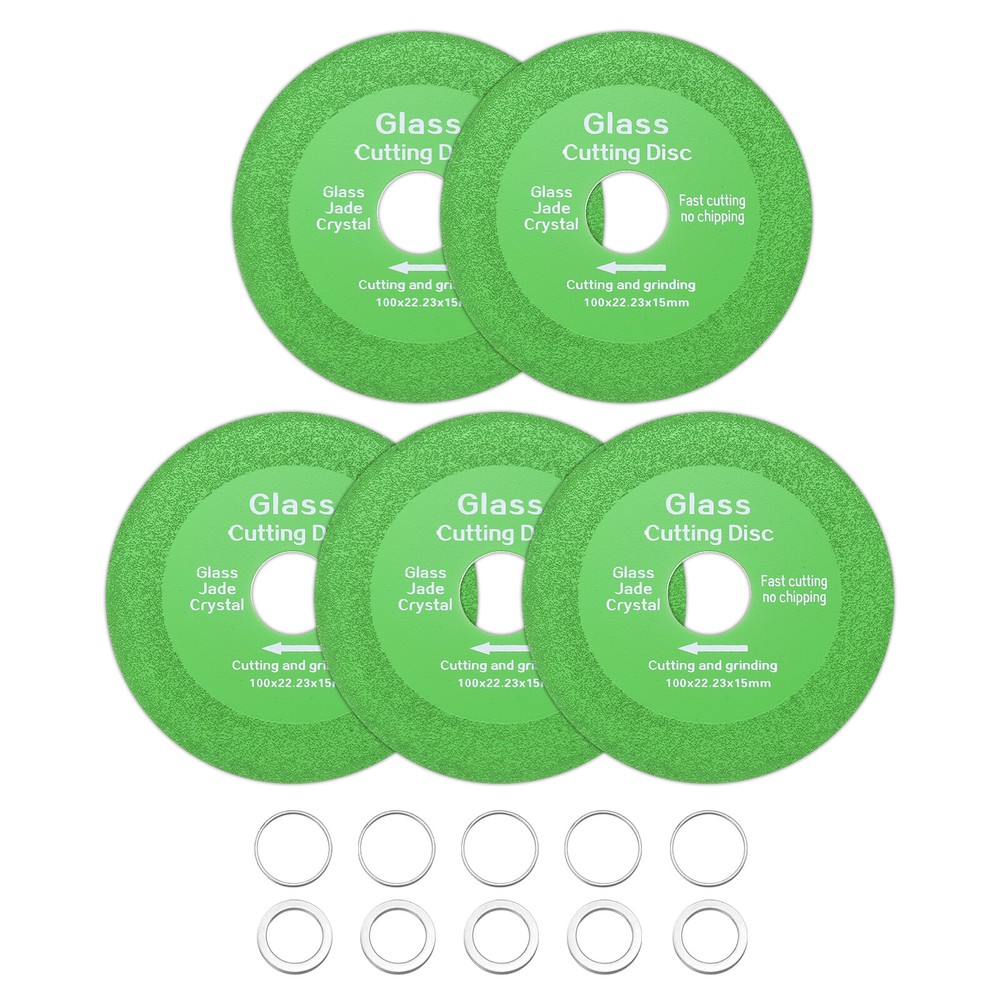 5 Pack Glass Cutting Disc 4 Inch Diamond Cutting Disc with 7/8