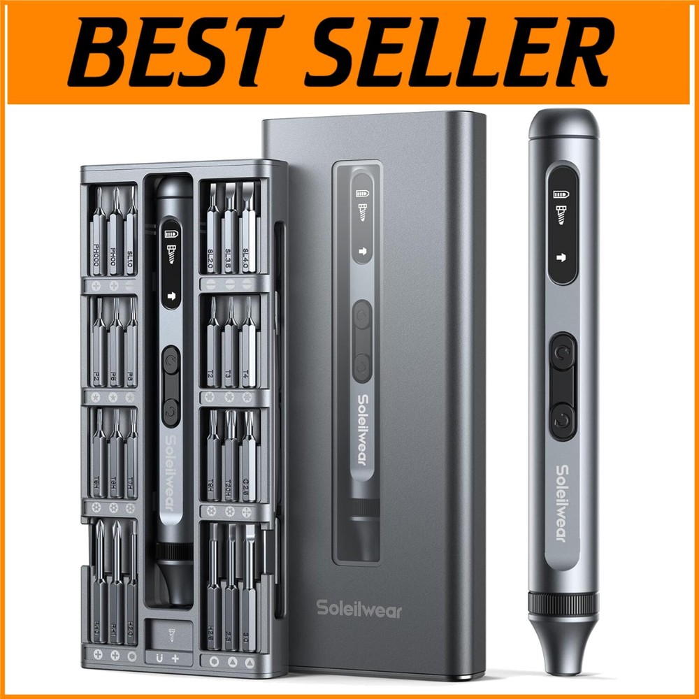 Portable Mini Electric Screwdriver with 48 Precision Bits for Electronics and DIY Repairs