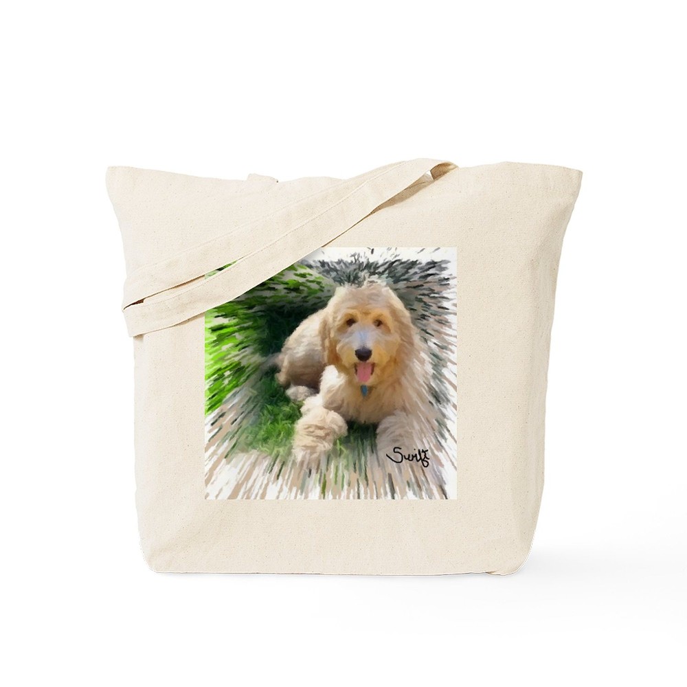 CafePress Goldendoodle Natural Canvas Tote Bag, Cloth Shopping Bag (588343019)