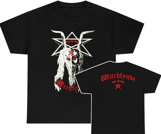 Witchfynde Give Em Hell Vintage Band Tee for Rock Fans