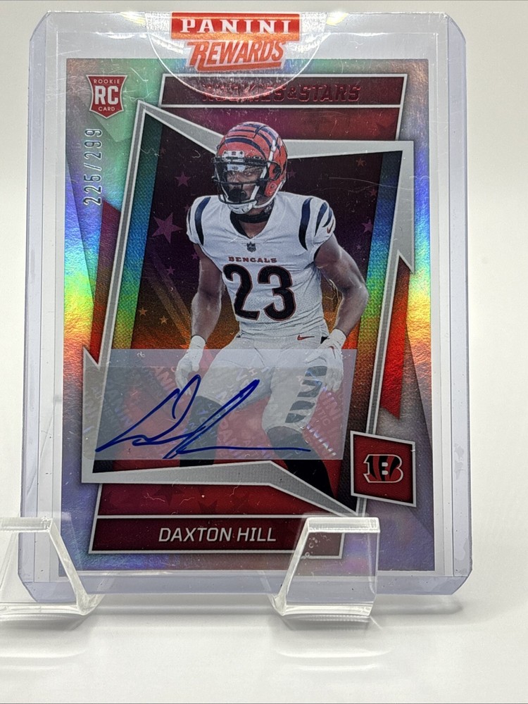RARO 225/299 Auto RC No. Panini Dax Hill 182 2022