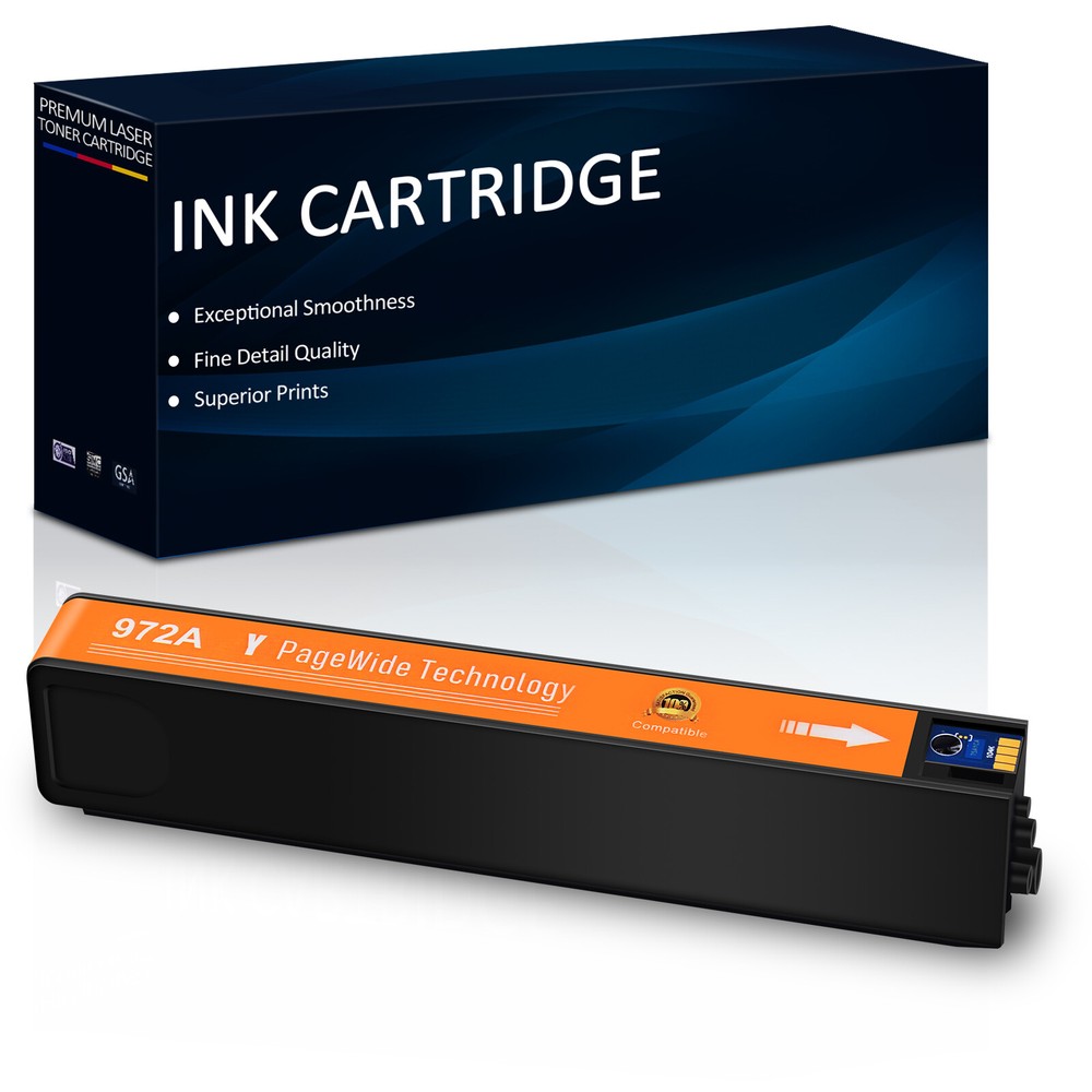 High Yield Yellow 972A Ink Cartridge For HP PageWide Pro 452dn 452dw 477dn 477dw