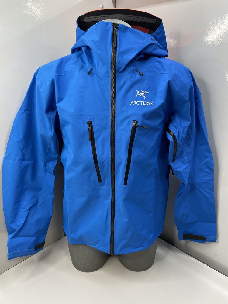Arc'teryx Mens Jacket Rigel II Blue Size M Alpine Guide Next Gen Hooded Full Zip