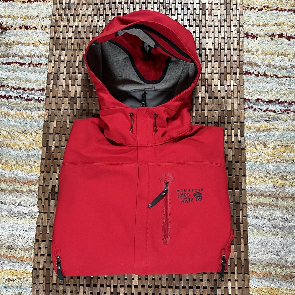 Mountain Hardwear Mercurial Hoodie Hoody Soft Shell Jacket Red Men’s Medium M