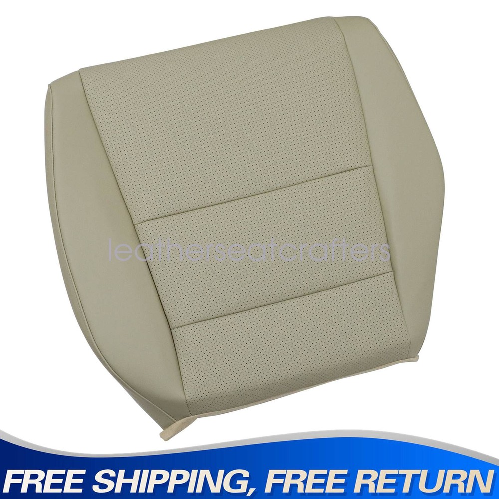 2009-2014 Acura TSX Tan Perforated Leather Front Driver Bottom Seat Cover