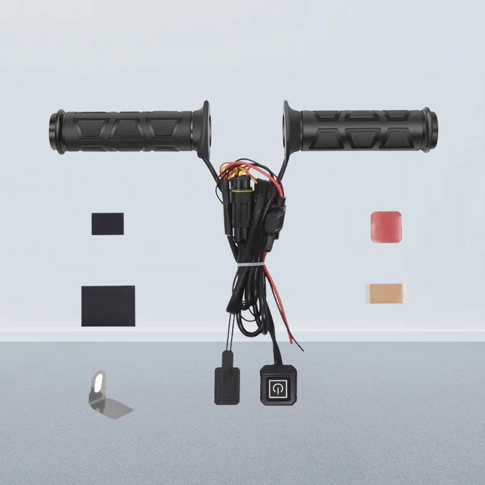 ATV Heated Hand Grips 12V/ 22mm Handlebar Heater 3 Gear Temperature Adjustable