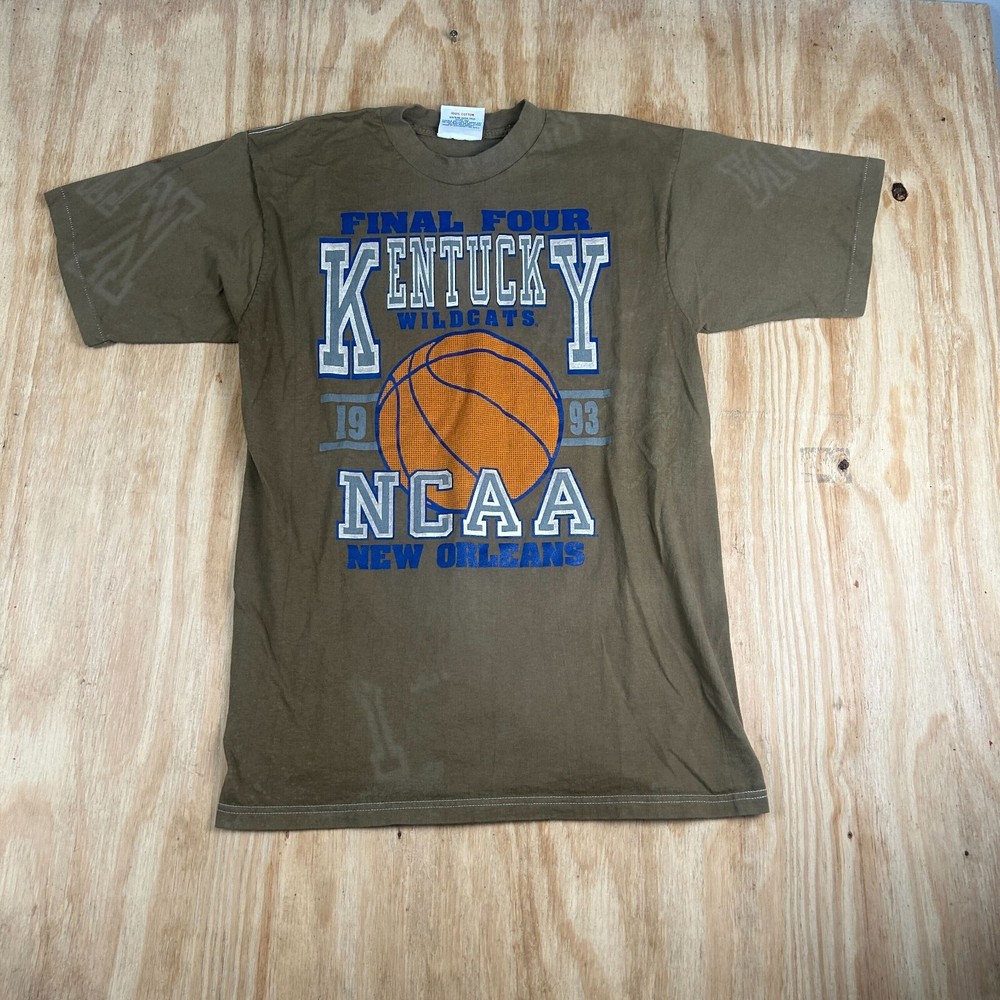 Vintage Kentucky Wildcats NCAA Final Four Mens T-shirt Crew Neck Size Medium 90s