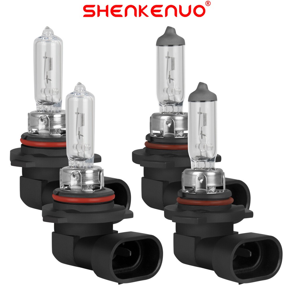 9005 9006 Halogen Headlight Bulbs High Low Beam 3200K Super Bright Combo