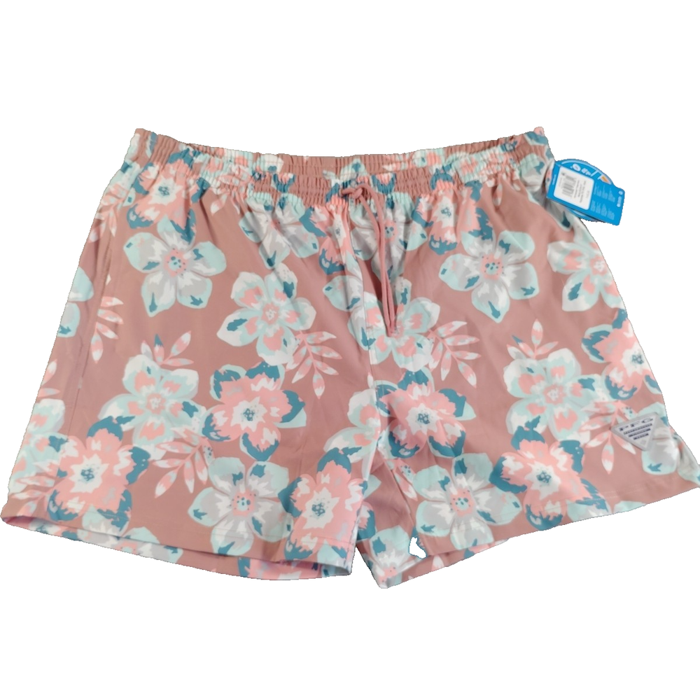 Columbia PFG Men's Rambler Swim Shorts- Sandalwood Pink Botanicraze -Size XL-6