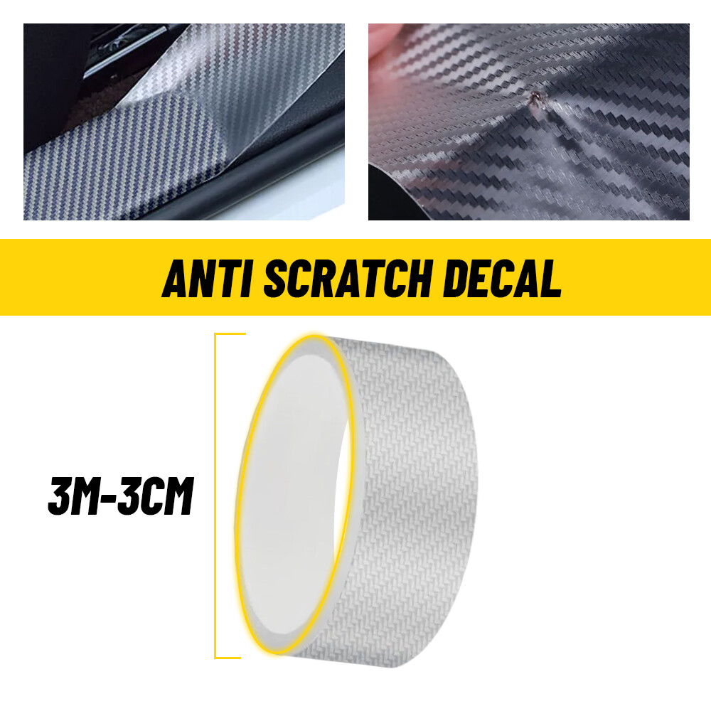 3m*3cm Car Door Plate Sill Scuff Cover Anti Scratch Decal Sticker Protector