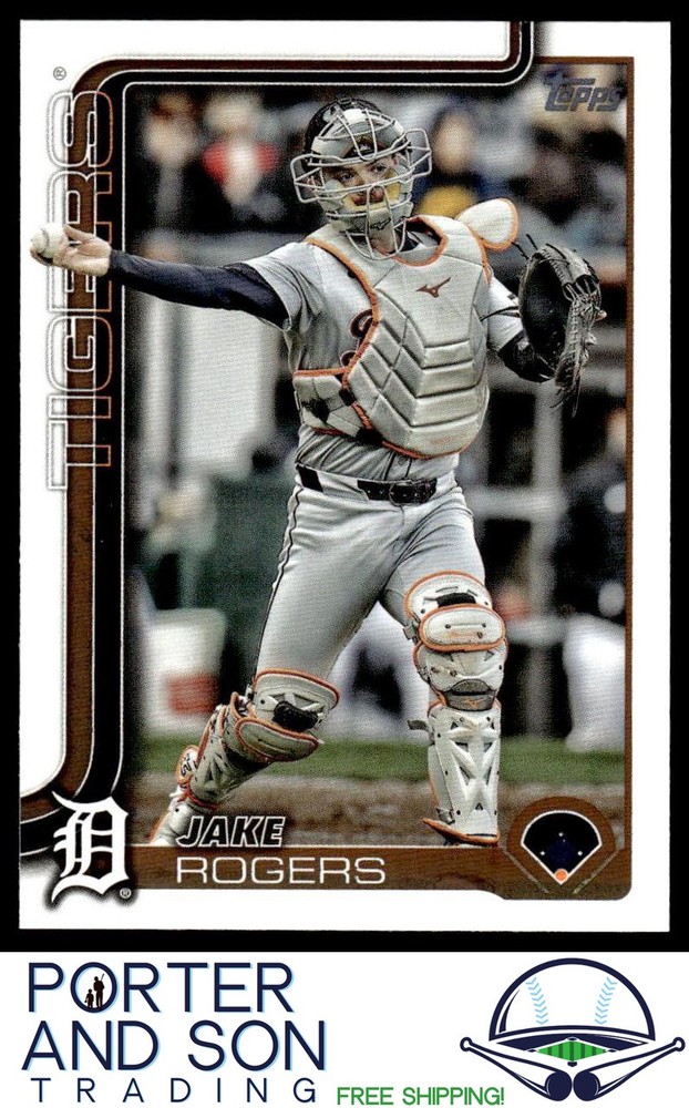2025 Topps Series 1 Jake Rogers Detroit Tigers Baseball Card #55