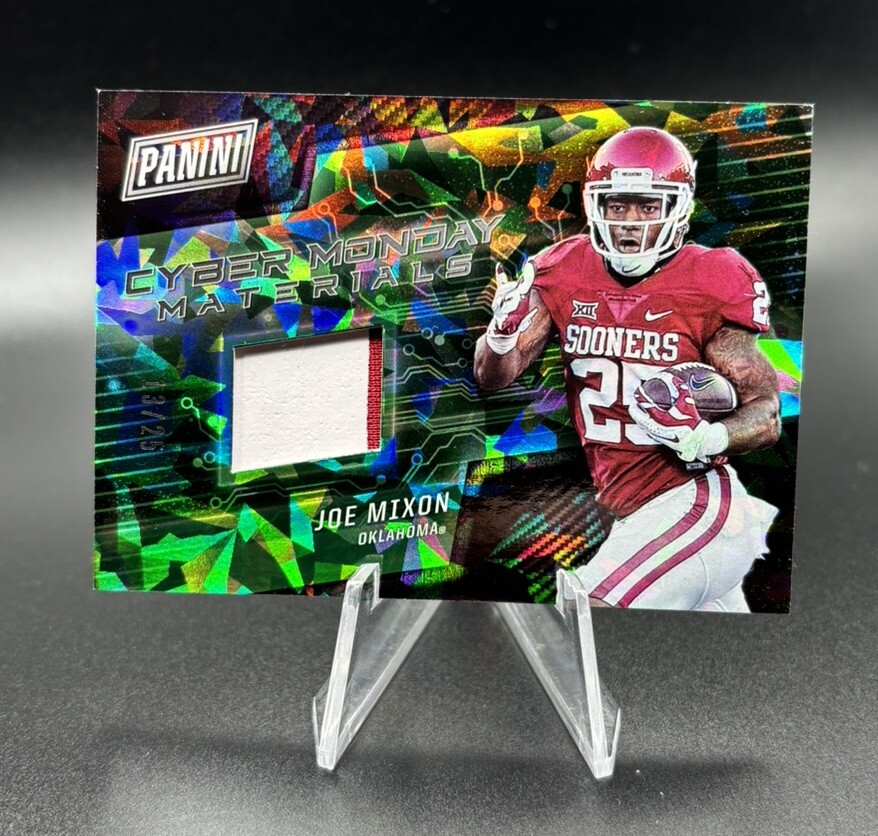 JOE MIXON 20017 PANINI CYBER MONDAY MATERIALS 2 COLOR PATCH RC /25 Non Auto-image
