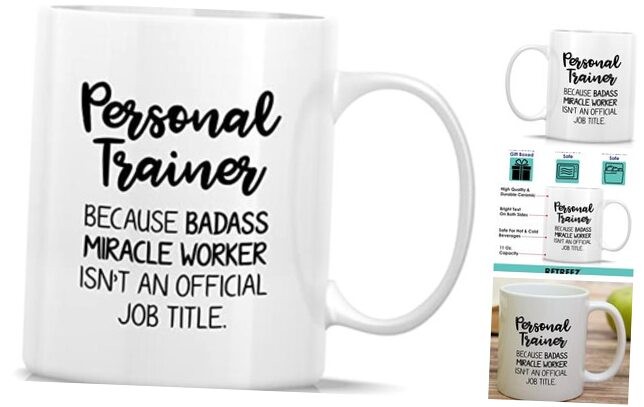 Funny Mug - Personal Trainer World's Best Fitness Trainer 11 Oz Ceramic