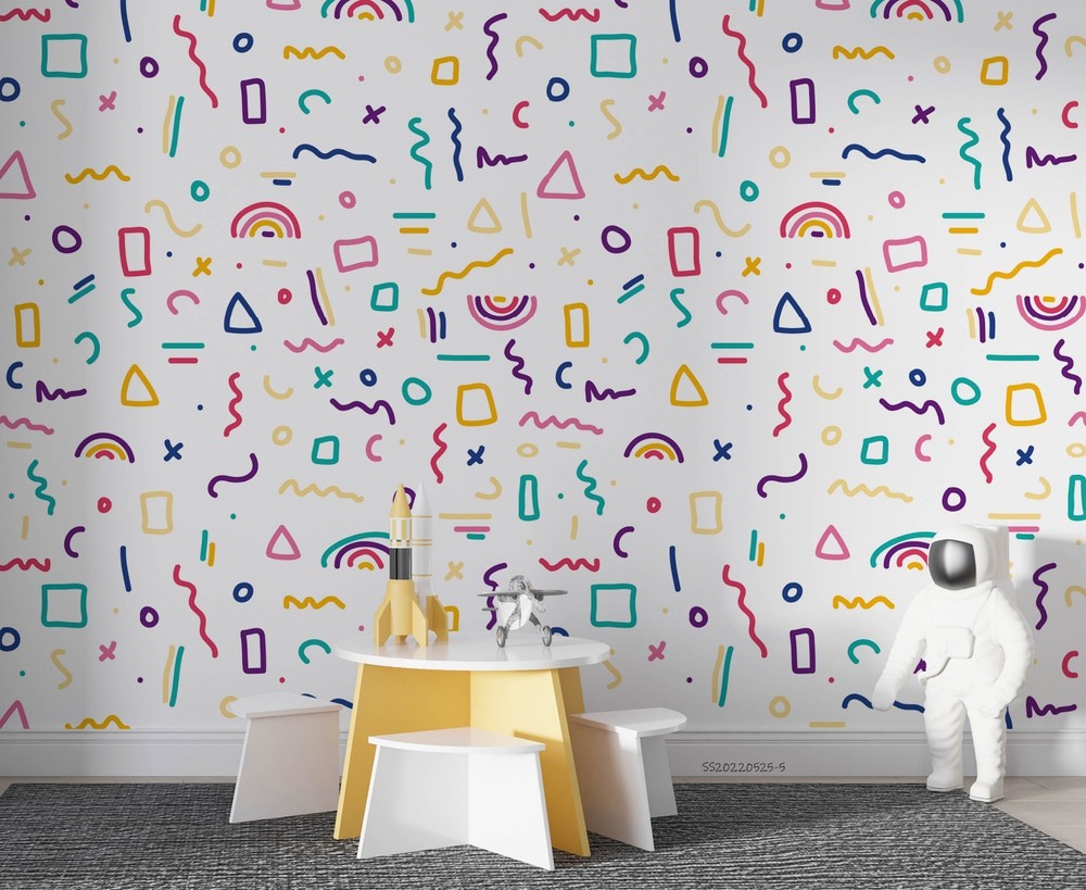 3D Geometric Graphic Pattern Wall Murals Wallpaper Murals Wall Sticker