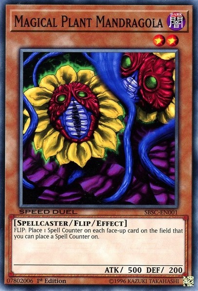 Magical Plant Mandragola SBSC-EN001 Common 1st Edition Lightly Played