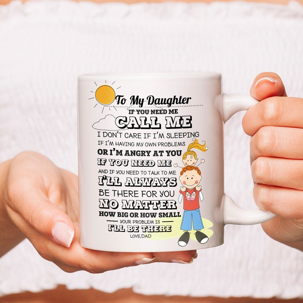To My Daughter Mug From Dad Personalized Mug For Daughter Daughter Mug Custom