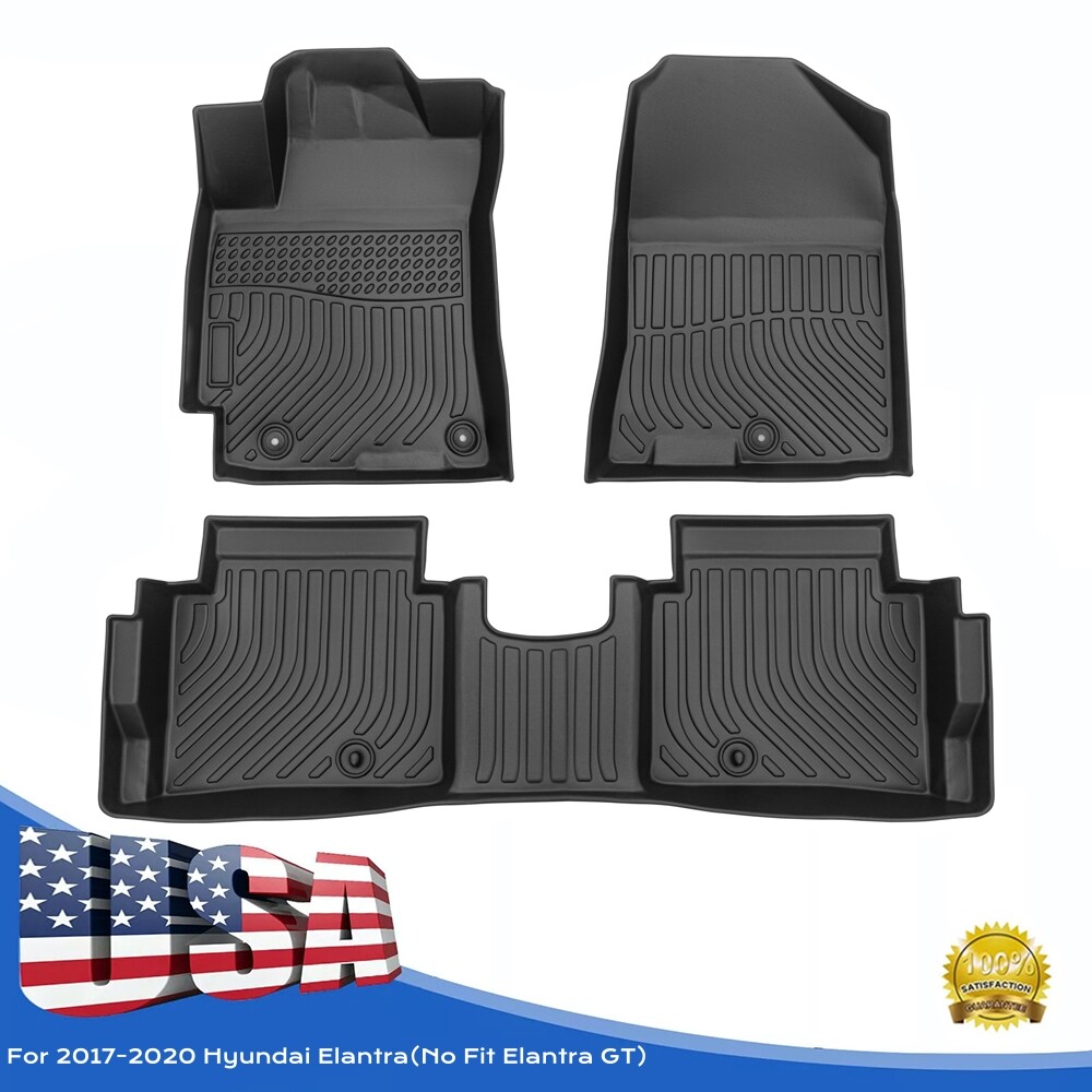 2017-2020 Hyundai Elantra Custom All-Weather Floor Mats (Excludes GT)