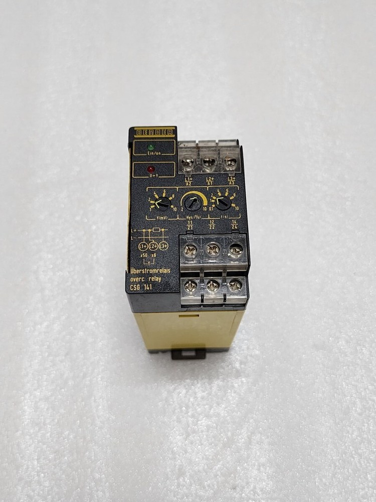BENDER CSG 141 OVERLOAD RELAY 943607 85-275V AC