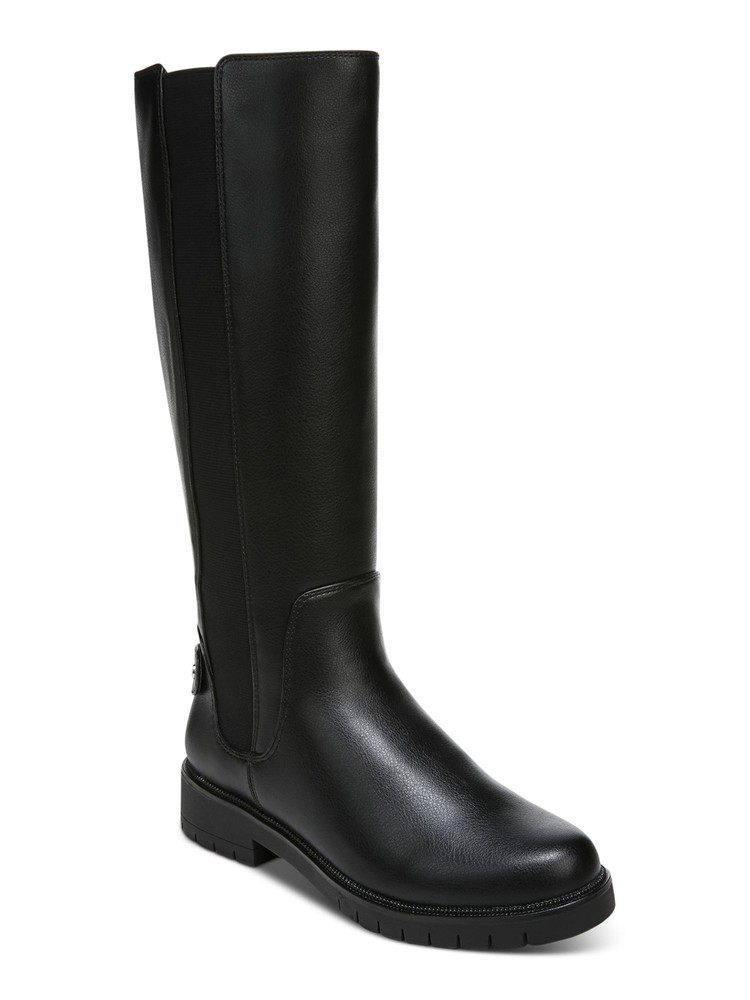 STYLE & COMPANY Womens Black Strap Gwynn Round Toe Block Heel Boots Shoes 11 M