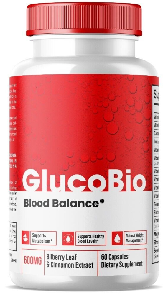 GlucoBio Gluco Bio for blood support Blood Balance 60 CAPSULES 1 Bottle