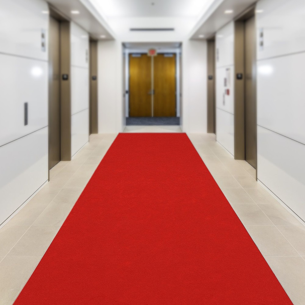 Red Carpet Runner Hollywood Birthday Party 33ft Non-slip Luxury Runway Rug