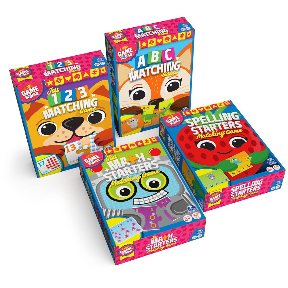 Spin Master Match and Learn Puzzle Game Bundle for Fun Basic Education