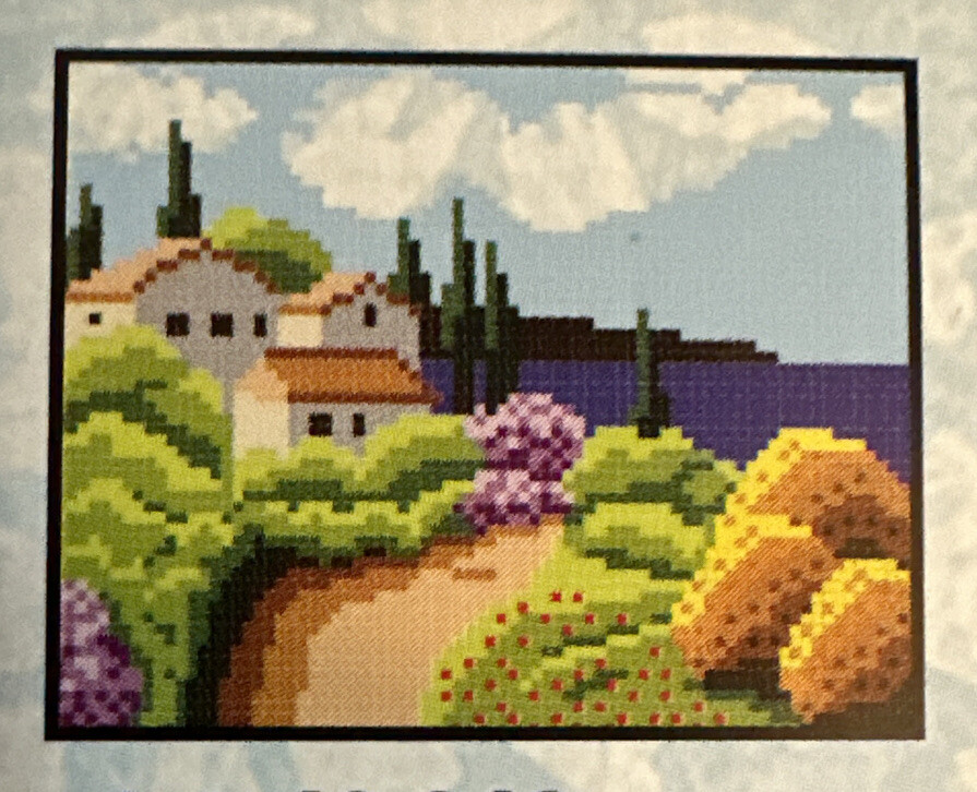 Printed Needlepoint Tapestry Canvas Kit Gobelin L Seaside 20x25 Cm