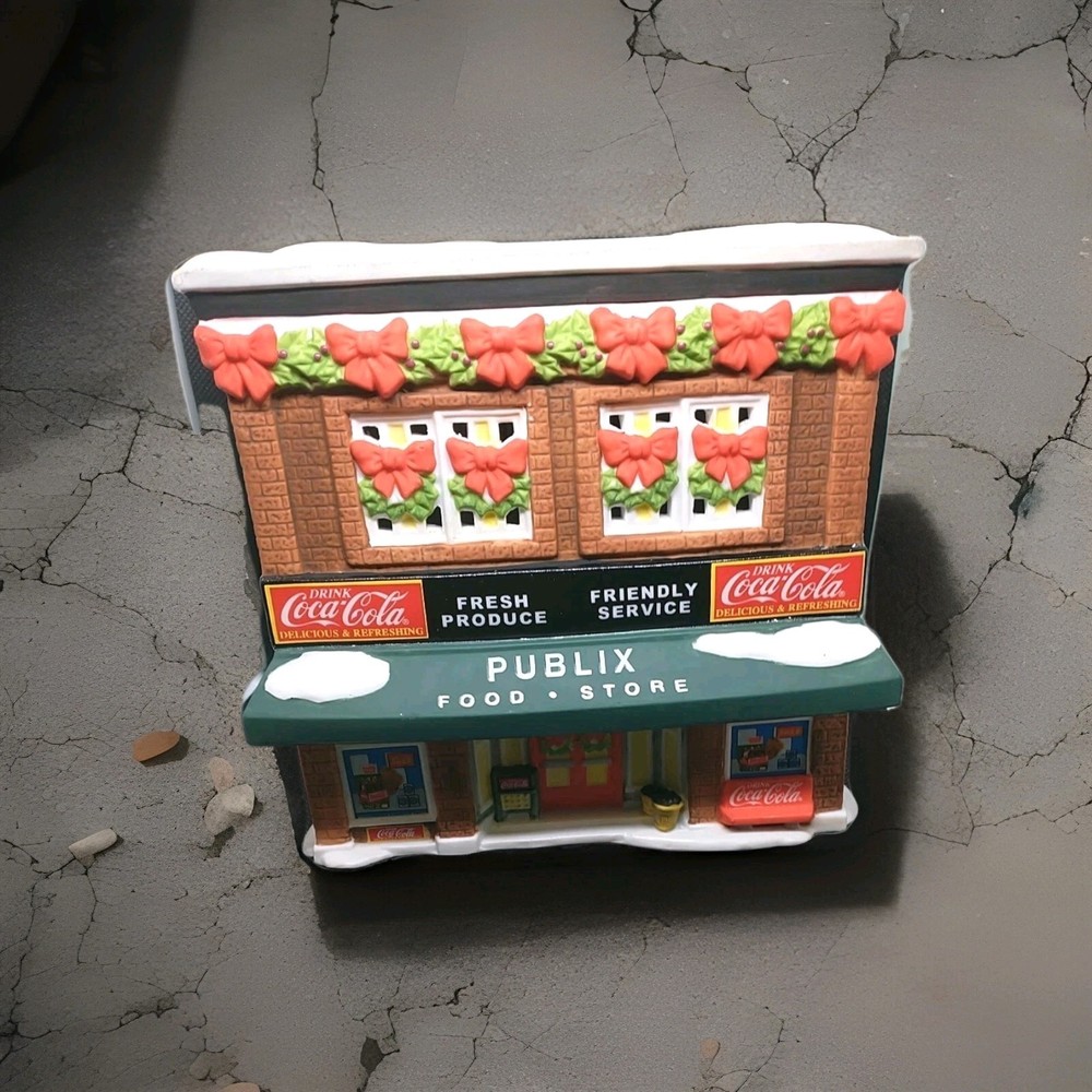 Coca Cola Town Square Collection Publix Food Store Lighted Building 2000