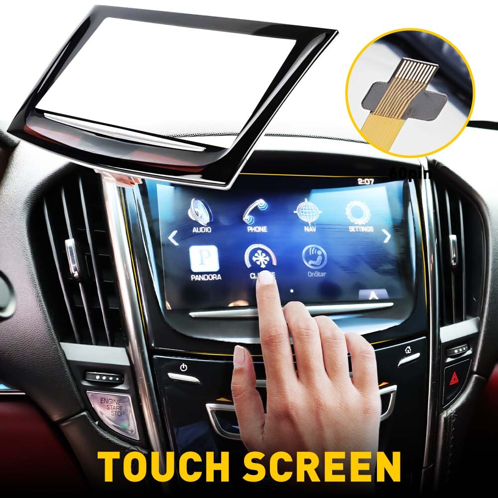 Touch screen Display For 2013-2017 Cadillac ATS CTS SRX XTS TouchSense Radio