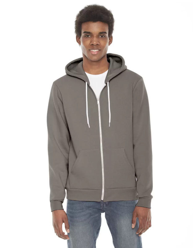 American Apparel Unisex Flex Fleece Zip Hoodie - Soft Comfort Fit