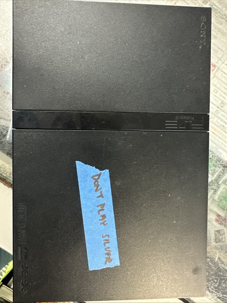 Sony PS2 Slim Console Only - Silver Disc Warning