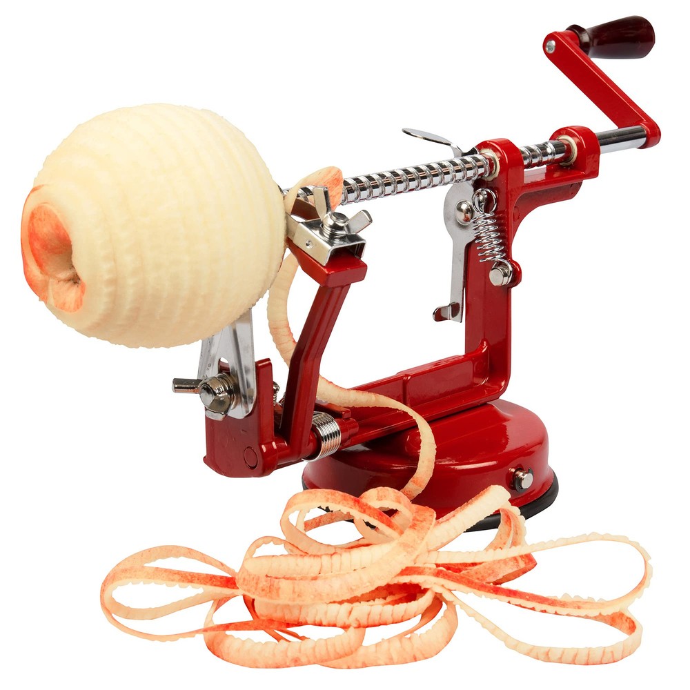 Apple Peeler and Corer - Durable Heavy Duty Chrome Cast Iron w Powerful Count...