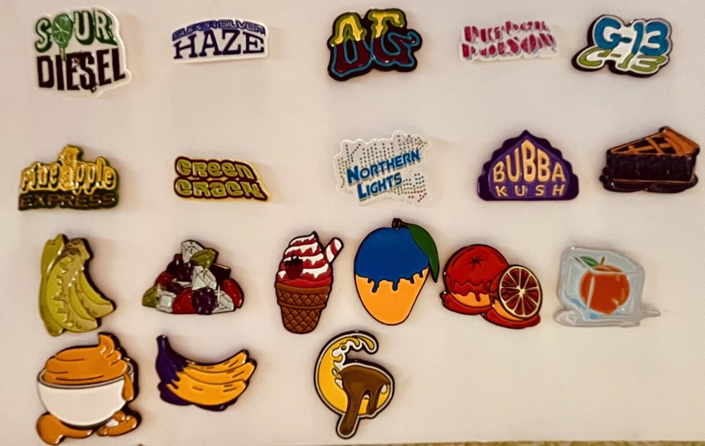 GELATO Brand Cannabis Collectible Pins Lot Of 19