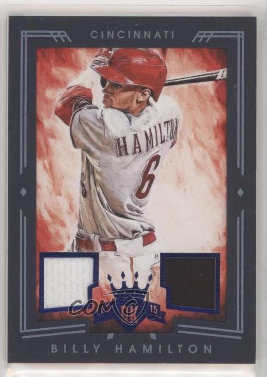 2015 Panini Diamond Kings Blue Framed Materials /25 Billy Hamilton #205