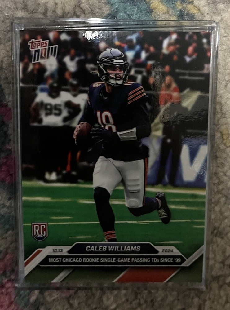2024 Topps Now Football #9 Caleb Williams Chicago Bears Rookie RC Print Run:6573
