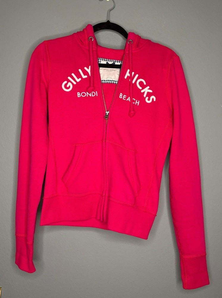 Vintage Abercrombie & Fitch Gilly Hicks Small Sydney Fitted Zip Up Hoodie