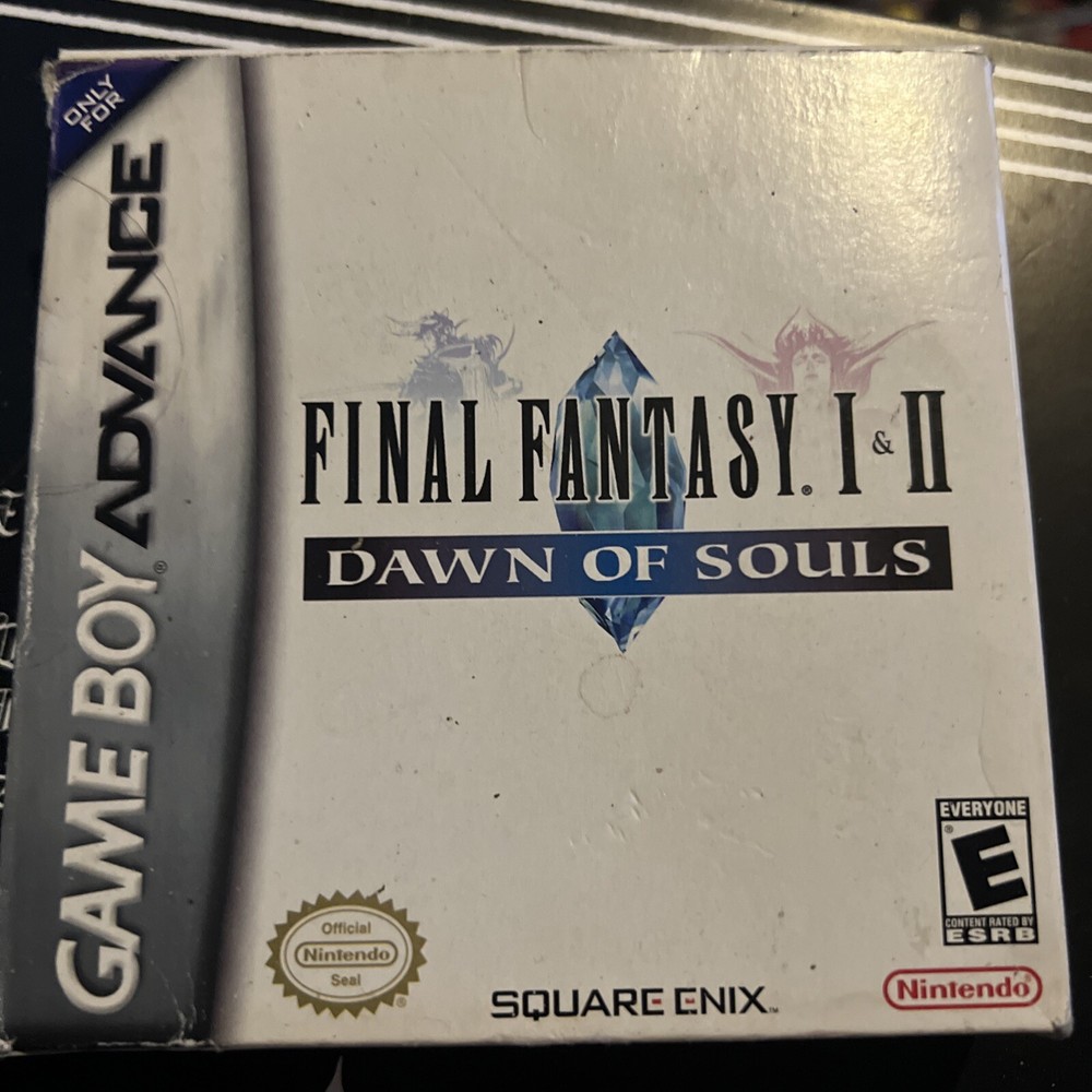 Final Fantasy I & II: Dawn of Souls Nintendo GBA Complete Manual Reg Cards RPG