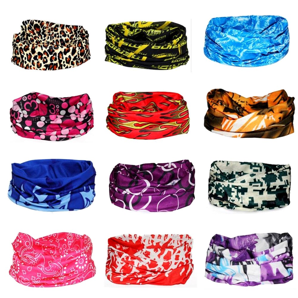 Unisex Multicolor Scarf Tube Bandana Head Face Mask Neck Gaiter Snood Headwear