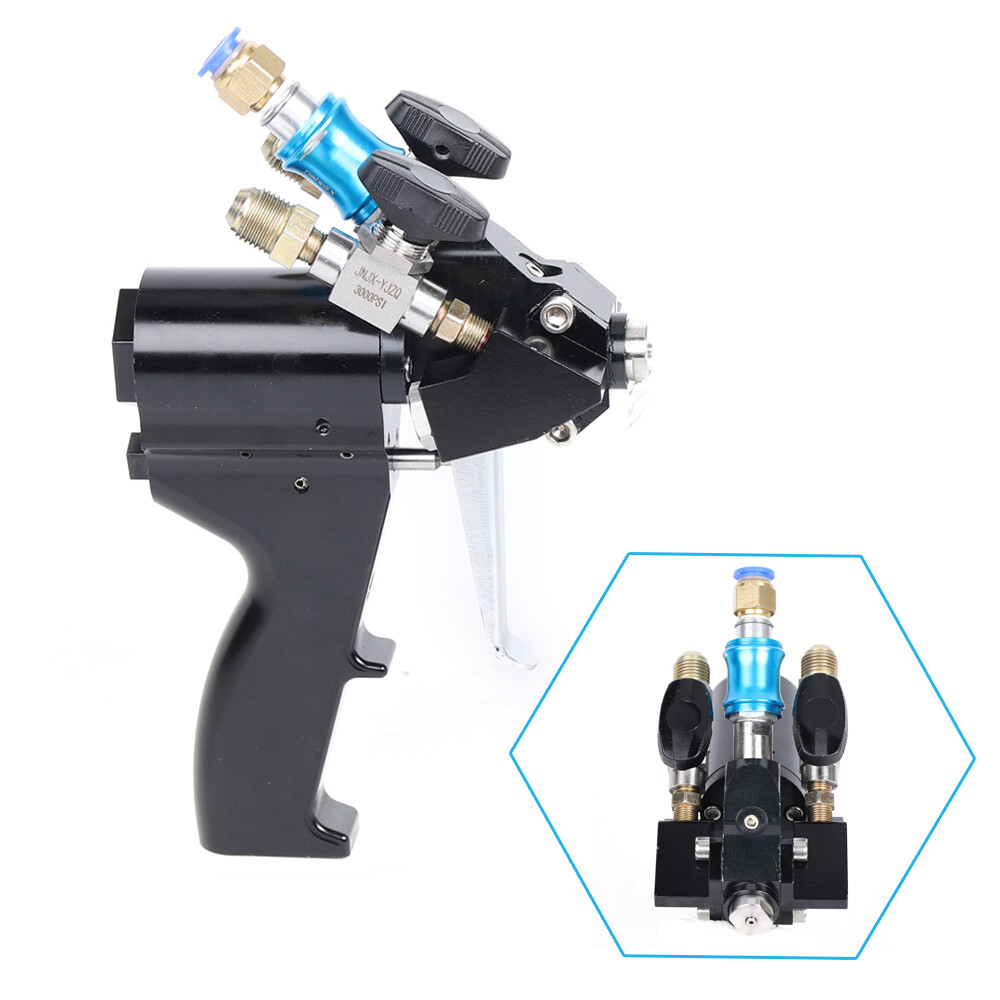 Air Purge Spray Gun Self Cleaning Polyurethane P2 PU Foam Spray Gun 35Mpa Black