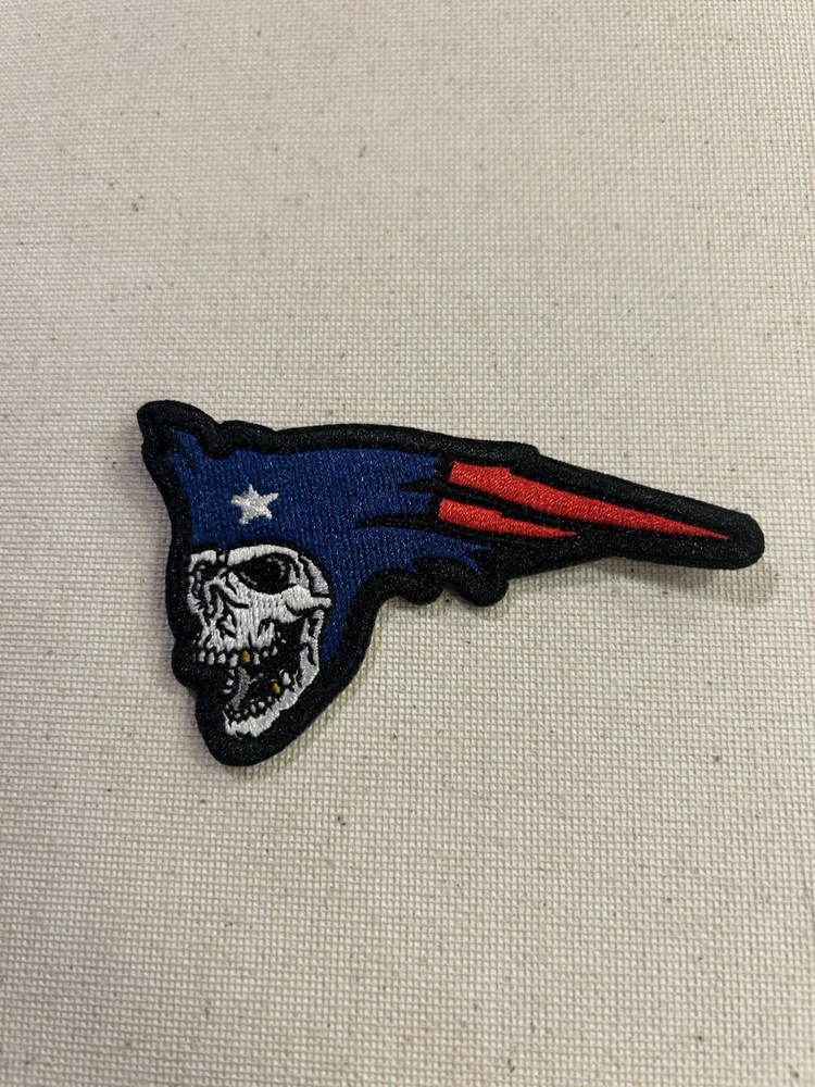 New England Patriots Skull Patch