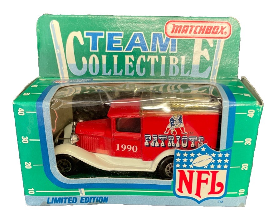 New England Patriots Matchbox 1990 Team Collectibles Die Cast