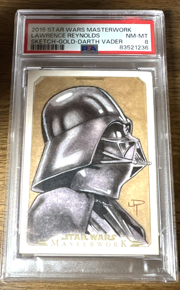 2015 Star Wars Masterwork /5 GOLD Darth VADER Sketch/Reynolds