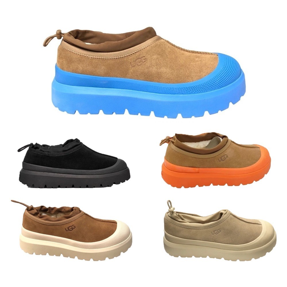 U G Men's Tasman Weather Hybrid Slippers Women's Thick Flat Shoes Fleece Boots-