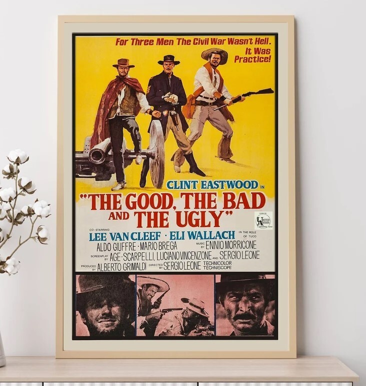 Clint Eastwood--Movie Poster, Art Prints, Home Decor,Wall Art