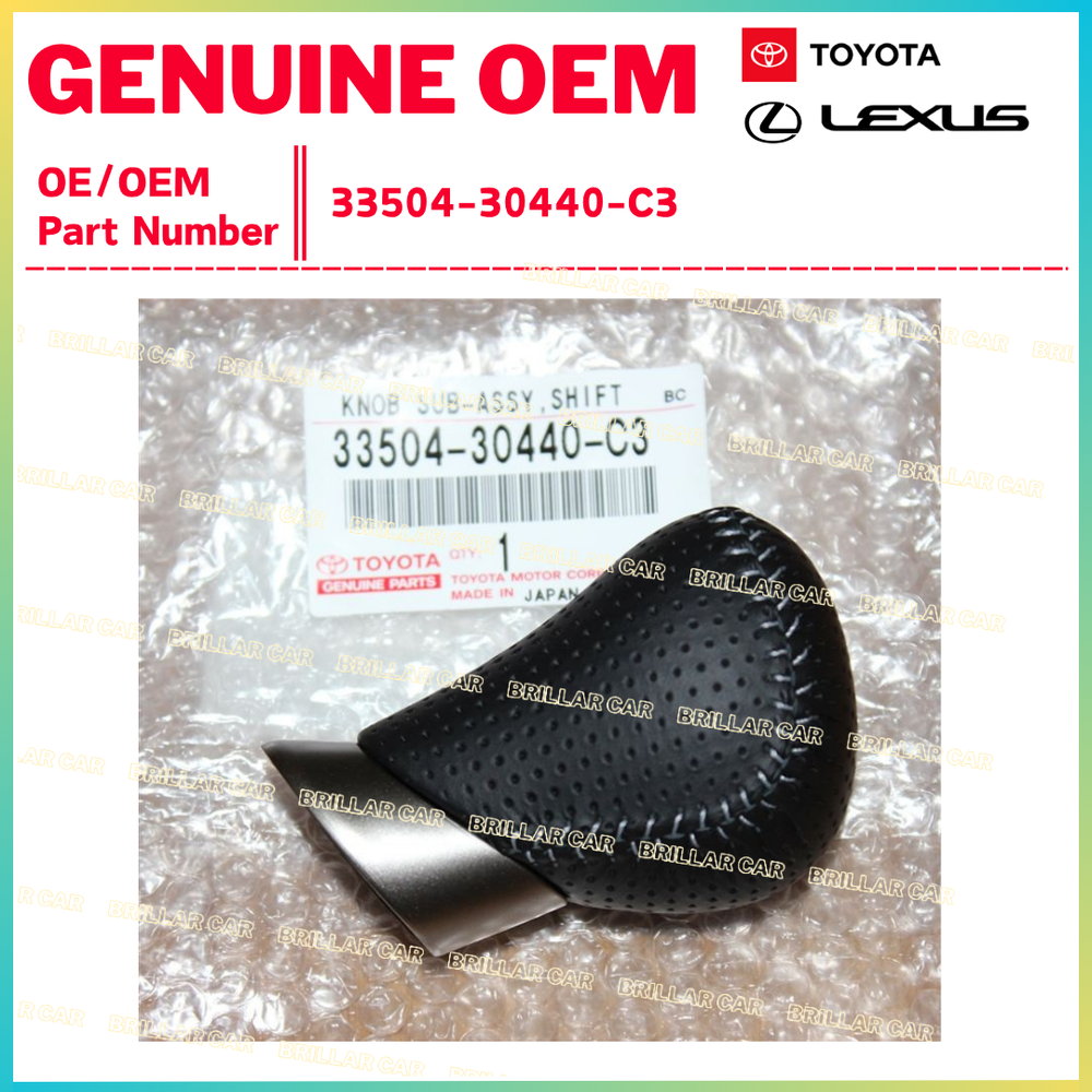 Lexus GS Shift Lever Shift Knob 33504-30440-C3 Genuine Japan F-Sport Leather OEM